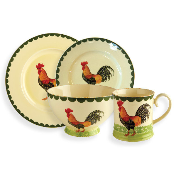 Fairmont And Main Ltd Cockerel 16 Piece Dinnerware Set Wayfair co uk